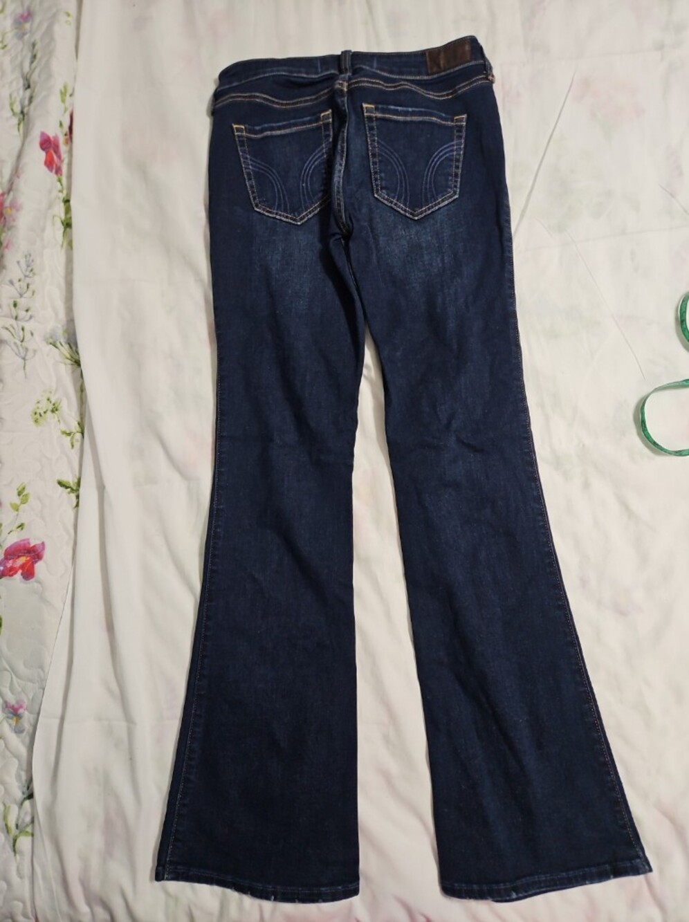 Hollister Navy Flare Jeans - Low Rise - Picture 3 of 12
